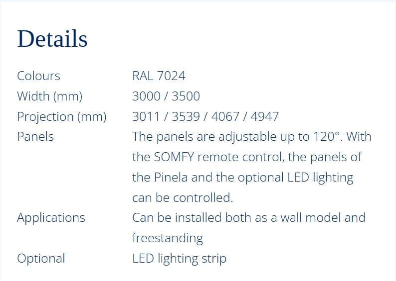 Pinela; Aluminium Louvered Roof