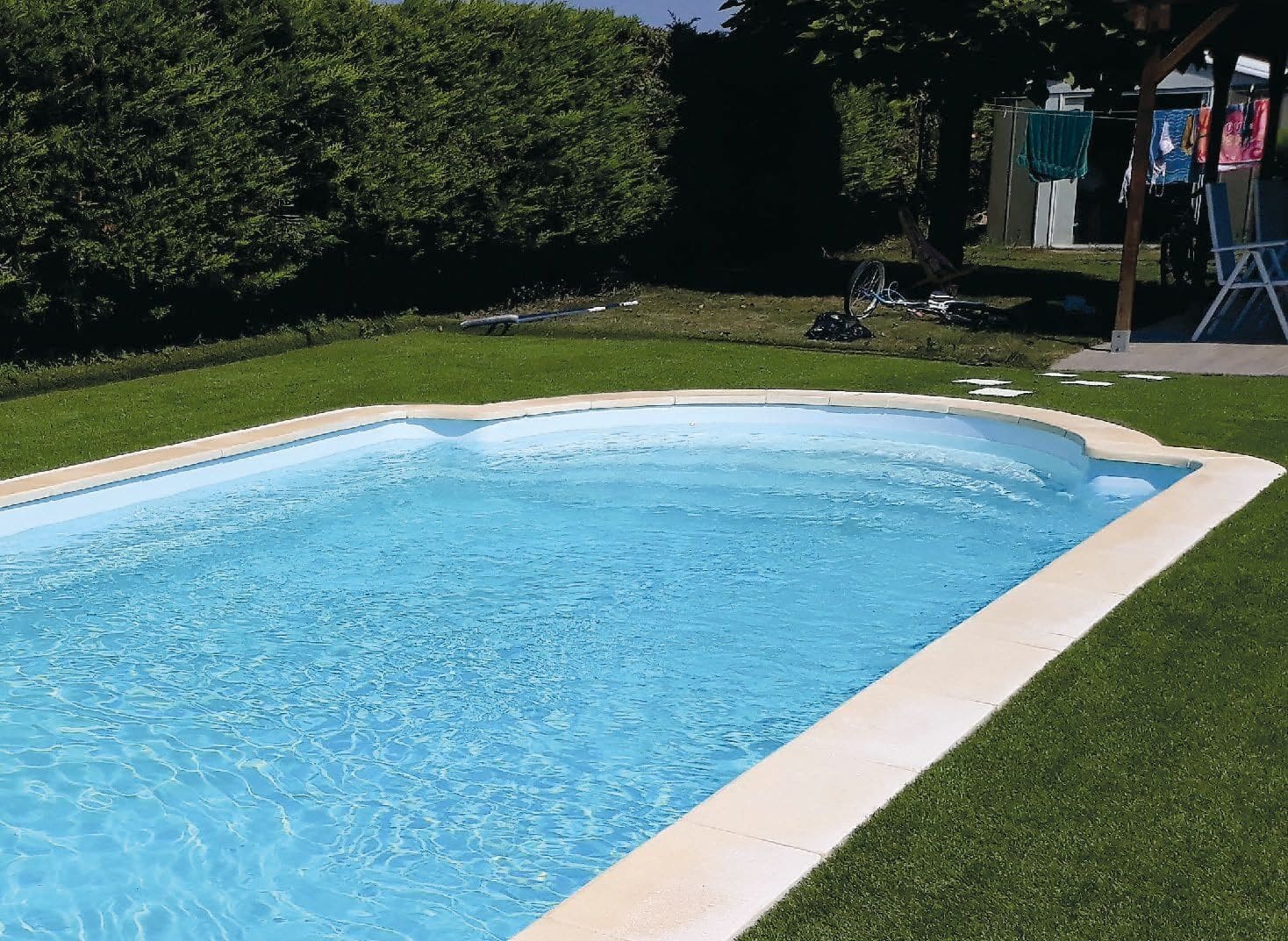 Roma fibreglass swimming pool designed for family outdoor living
