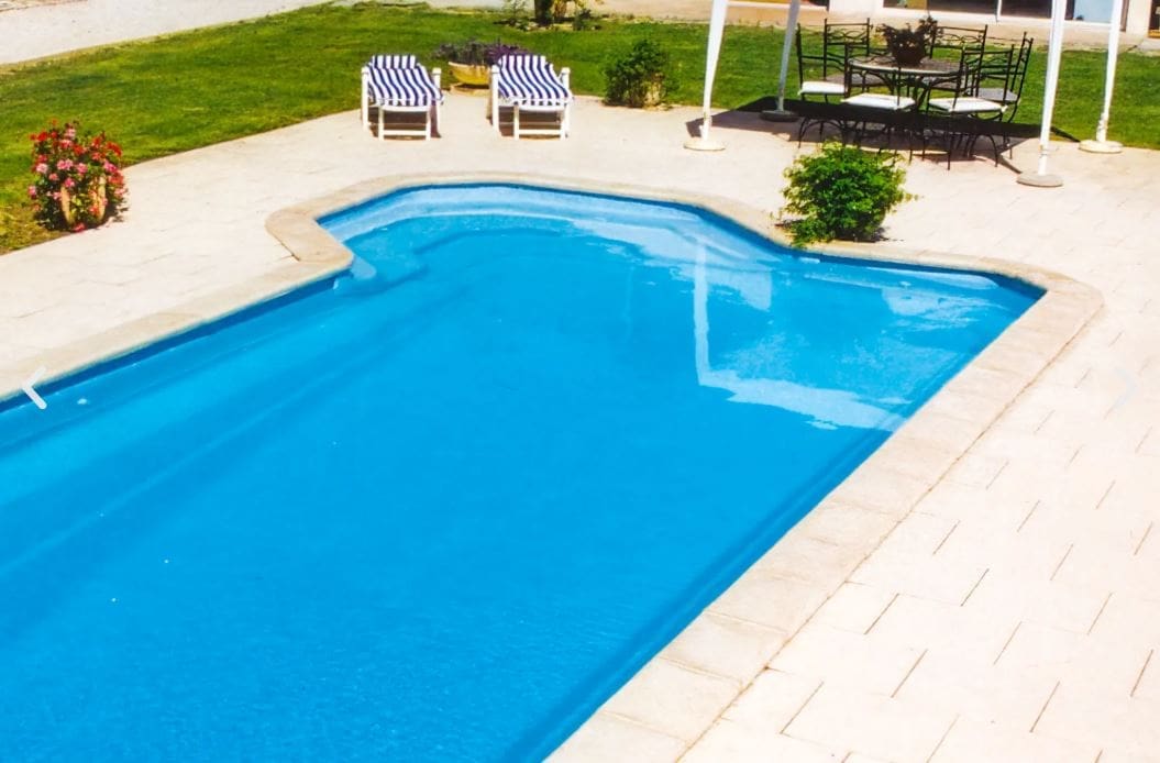 Multi-level depth Provence fibreglass swimming pool