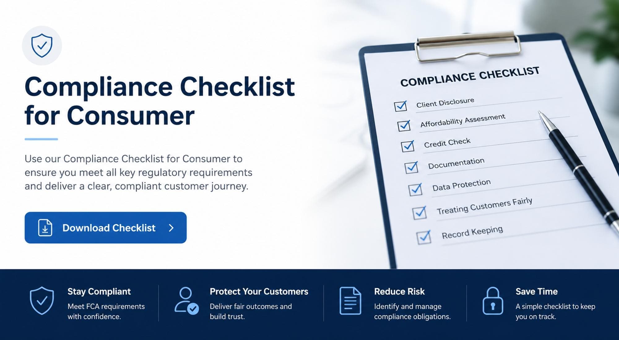 Download Compliance Checklist for Consumer Finance