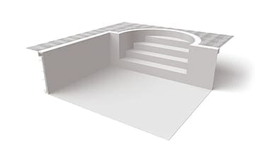 Dura Polymer Plus Exterior Staircase Rounded