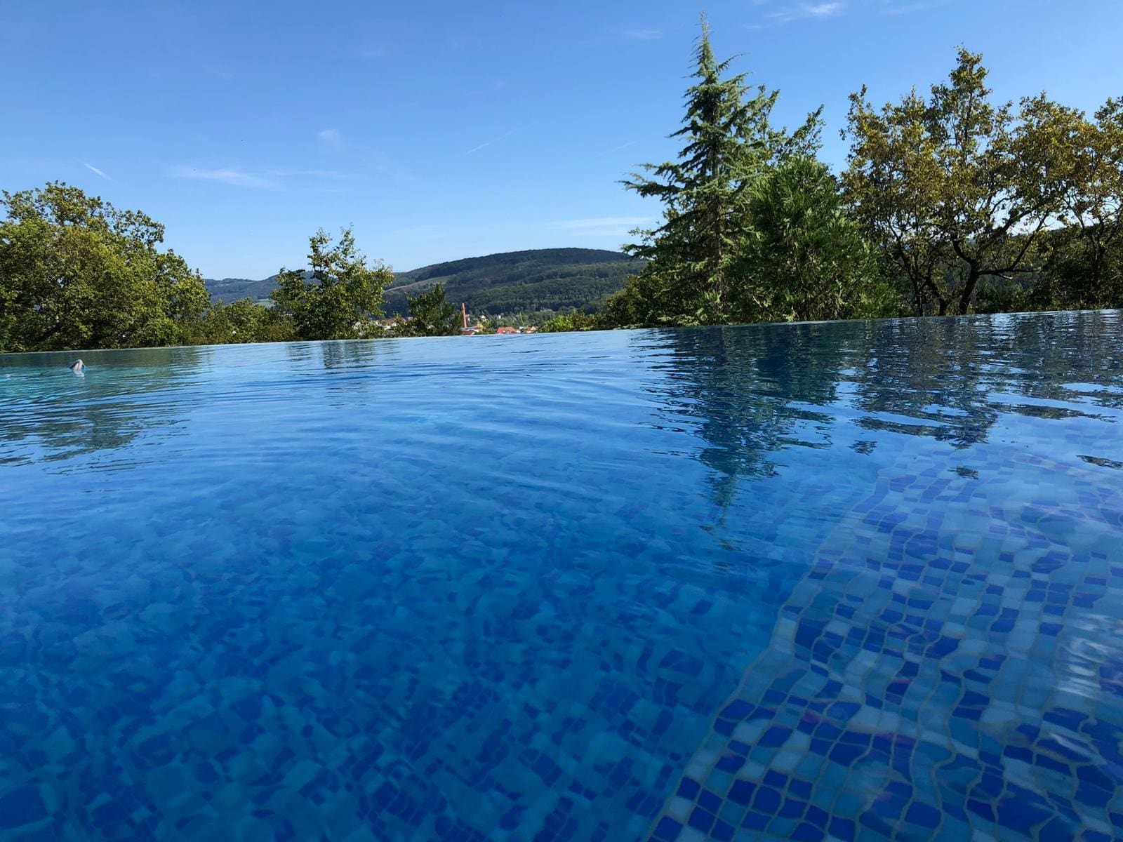 Mosaic pool finish example