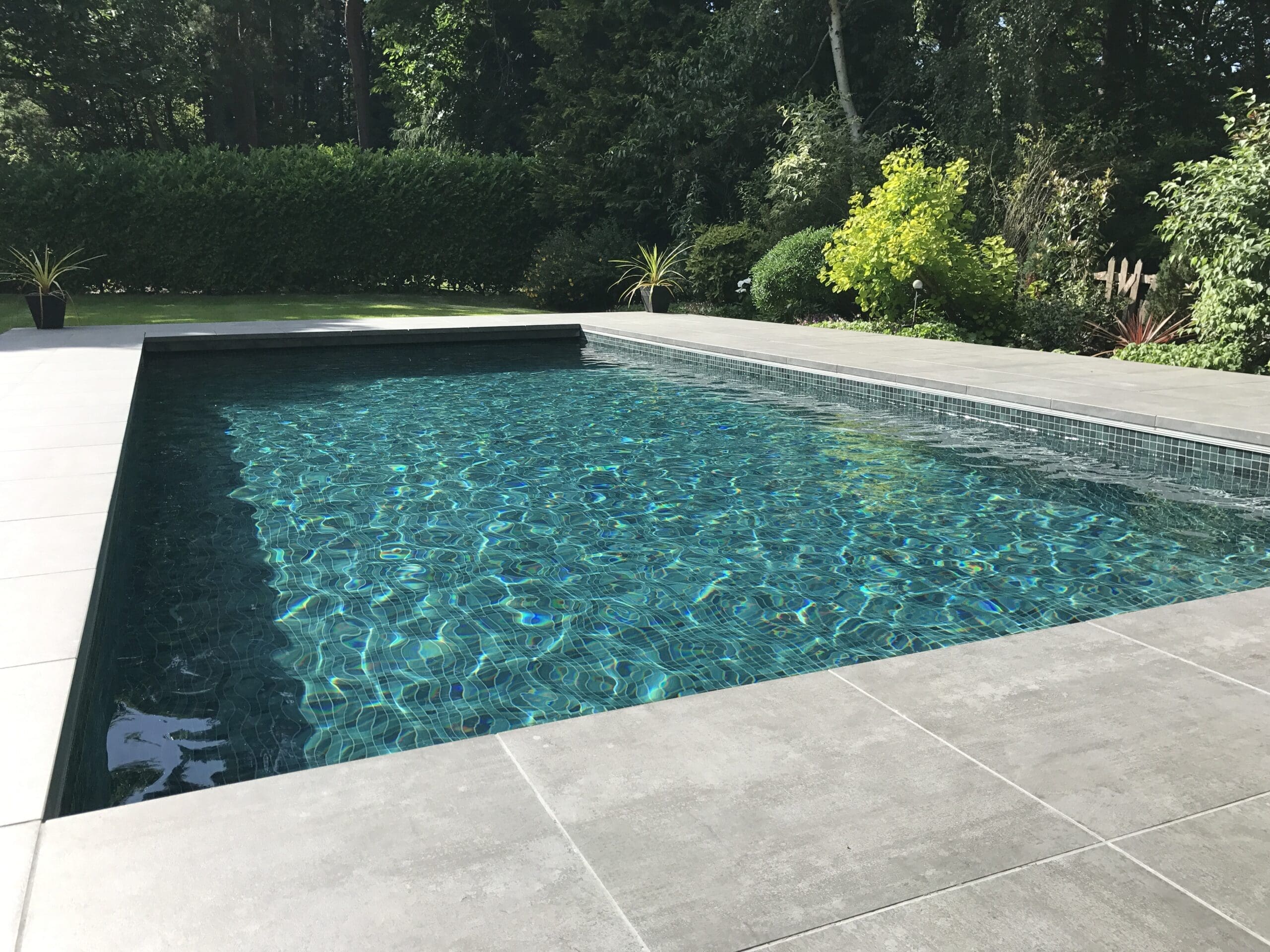 Tiled swimming pool project