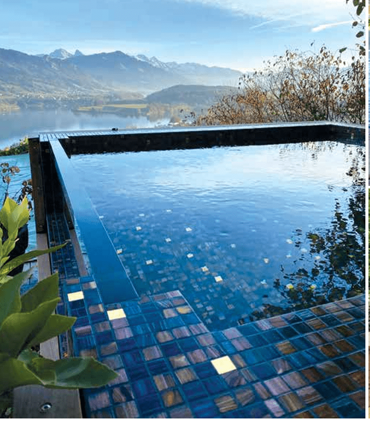 Luxury mosaic tile finish